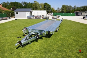 Új 4.7m-es billenős autószállító utánfutó (2700kg) most 2.690.000 Ft helyett 2.490.000 Ft - kép 6