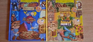 Kis tudományos történelmi könyv játékos ismeretszerzés aranyásók és vikingek újszerű