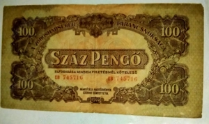 használt pengő papírpénzek