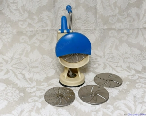 Kézi hajtású, tapadókorongos, tárcsás, konyhai szeletelő, eladó - kép 3