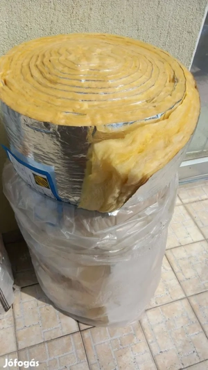 10 cm vastag alufóliás üveggyapot - új, bontatlan tekercsek! - kép 4
