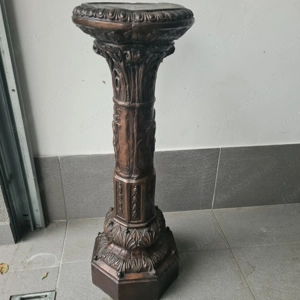 Fa virágtartó állvány bronz barna eladó - kép 2