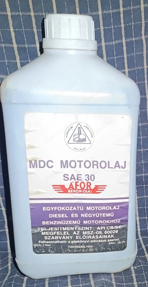 ÁFOR MDC motorolaj SAE30 retro 1 liter  - kép 2