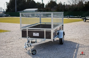 Új 2.5m-es - billenős - rácsos - fa oldalfalas utánfutó (750kg) rendszámmal akciósan 779.000 Ft - kép 2