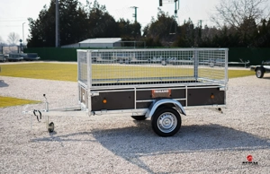 Új 2.5m-es - billenős - rácsos - fa oldalfalas utánfutó (750kg) rendszámmal akciósan 779.000 Ft - kép 6