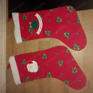 2 db. textil mikuláscsizma eladó - kép 2