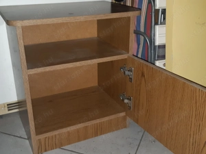 Sötét barna éjjeliszekrény 34x47cm széles - kép 2