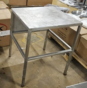 inox saváló elólapos munkaasztal boncasztal 77x60x87cm-es - kép 2