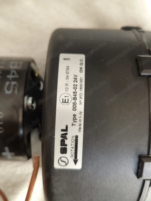 Új SPAL Ventilátor 24V mókuskerekes ventilátor B45 3 fokozat - kép 2