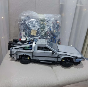 Delorean - Vissza a jövőbe időgép Lego kompatibilis - kép 3