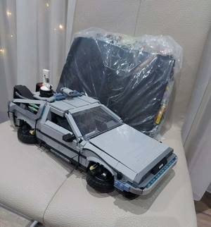 Delorean - Vissza a jövőbe időgép Lego kompatibilis - kép 2