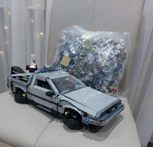 Delorean - Vissza a jövőbe időgép Lego kompatibilis - kép 4