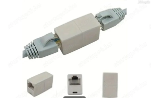 Ethernet kábel (RJ45) összekötő hosszabító adapter új Hódmezővásárhelyen * Easyboxba 1480