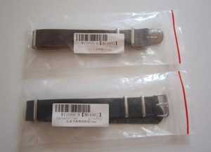 Kettő szép új karóra szíj együtt, barna & fekete 18 mm Hódmezővásárhelyen * Easyboxba 1480  - kép 3