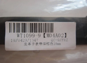 Kettő szép új karóra szíj együtt, barna & fekete 18 mm Hódmezővásárhelyen * Easyboxba 1480  - kép 4