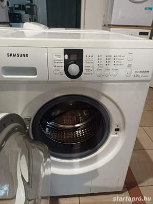 Használt Samsung WF1600WCW Keskeny Elöltöltős Mosógép [H17481]1-3 hónap garancia - kép 2