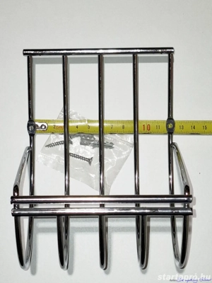 WC papír tekercs tartó króm 12,5x15x16,5 cm-es, eladó - kép 3