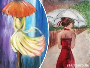 Amatőr alkotó két festménye együtt eladó!