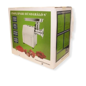 Inox HM-6240 ipari INOX húsdaráló 2500W teljesítményű, 230kg h kapacitással Rozsdamentes - kép 4