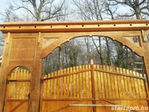 Szekelykapuk, kopjafák, kerítések, ács asztalos munkák - kép 6