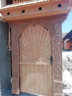 Szekelykapuk, kopjafák, kerítések, ács asztalos munkák - kép 7