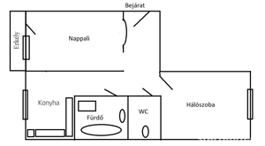 Vásárhelyi úton felújított 47 m2-es 3 emeleti 2 szobás jó elosztású erkélyes - kép 9