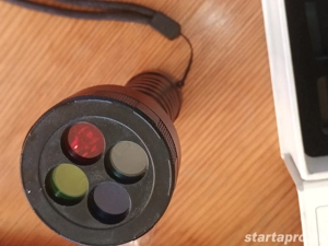  Cree LED SMD Zseblámpa, 10000 lm, 500 m sugarú, Állítható zoom, 4 megvilágítási mód, alumínium, víz - kép 3