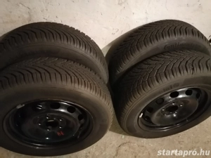 Téli gumi acélfelnivel, dísztárcsával eladó! - kép 3