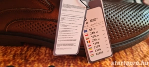 Sergio Bardi olasz nyári sötétbarna 43-as bőr félcipő - kép 2