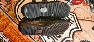 Ducavelli 43-as olasz, fekete téli bőr félcipő szőrme béléssel - kép 2