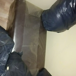 Félig kicsomagolatlan (2x2m)Új Bonell rugós tini méretű "L" alaku kanapé+franciaágykeret ráccsal - kép 2