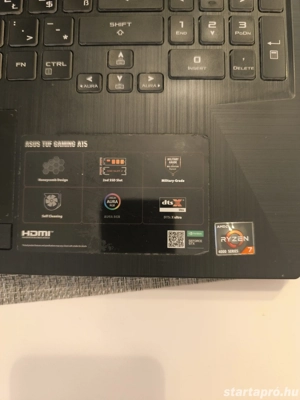 Hibás ASUS TUF Gaming A15 FX506IU gyári töltővel + 1 db új aksi, SSD nélkül - kép 3