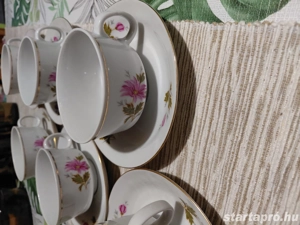 Virágos kávés készlet - kép 2