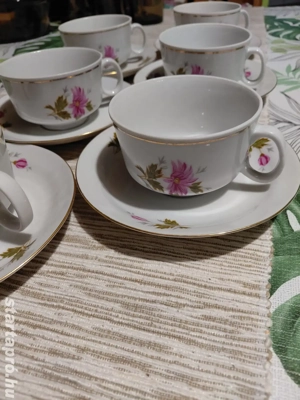 Virágos kávés készlet - kép 2