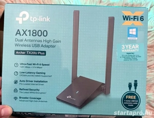 TP-Link Archer TX20U Plus AX1800 wifi 6 adapter külső dual antennás 