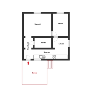 Tiszaújvárosban újszerű, stílusos lakás nagy terasszal kiadó!  - kép 13