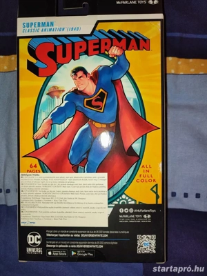 McFarlane Toys Superman classic animation series 1940 version figura bontatlan  Max Fleischer design - kép 2
