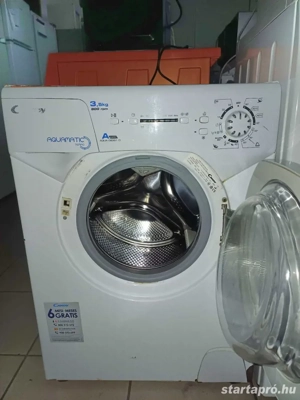 Használt Candy AQUA 08351D 2-S Elöltöltős Mosógép [H17416] 1-3 hónap garanciával - kép 2