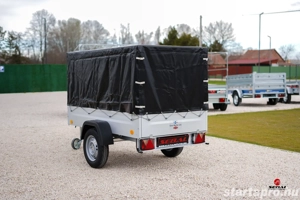 Új ponyvás német utánfutó (2x1m) rendszámmal akciósan most 567.000 Ft - kép 2