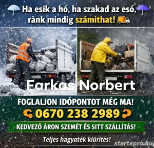 Sitt és szemét szállitás hagyaték kiürítése az ország Egesz területen 