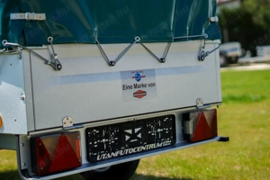 Új ponyvás német utánfutó (2x1m) rendszámmal akciósan most 567.000 Ft - kép 3