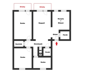 Egyedi méret, dupla erkély, panoráma a városközpontban!  - kép 11