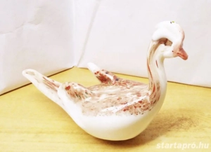 Vöcsök, kézműves művészi üvegszobor. Muránó Olaszország - kép 3