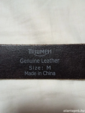 Új Triumph valódi bőr férfi öv  - kép 2