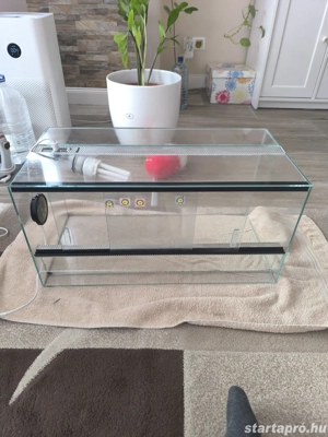 Terrrárium tolóajtóval 60x30x30 cm Használt + ajándék polofoam és választható háttérposzter - kép 2