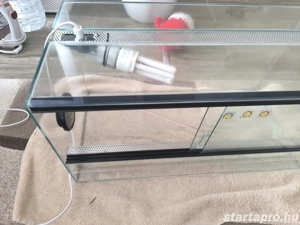 Terrrárium tolóajtóval 60x30x30 cm Használt + ajándék polofoam és választható háttérposzter - kép 4