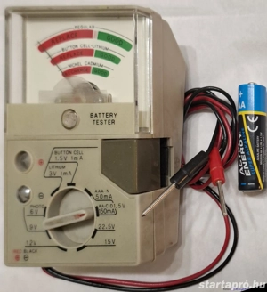 Battery tester-Conrad, hibás, alkatrésznek, eladó - kép 3