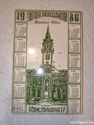 Egyedi retro naptárcsempe  - kép 3