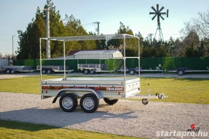 Új SEBAL 2P265 utánfutó 145cm magas ponyvával, 4 év műszakival, forgalomba helyezve - kép 7