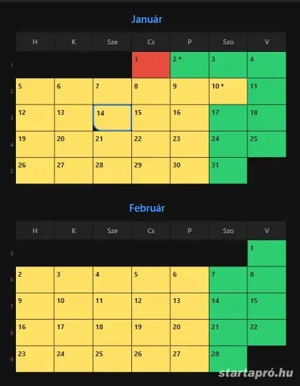 Munkarend naptárak - kép 2